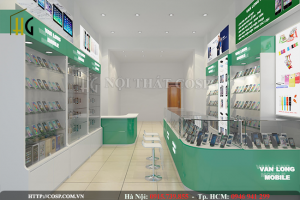 Thiết kế shop điện thoại 20m2 đẹp và rẻ